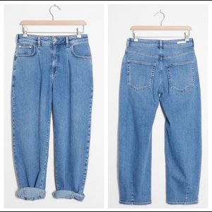 Pilcro Ultra High-Rise Pleated Relaxed Jeans 25